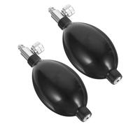 FONDOTIN 2 pièces Poire de Gonflage Latex pour Tensiomètre Accessoires de Pompe Manuelle avec Valve Compatible pour Mesure Facile à