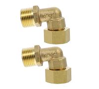 FONDOTIN 2 pièces Raccord Coudé à Degrés Lot pour Tuyaux Eau Accessoires de Plomberie pour Chauffe Eau Raccord pour Systèmes de Distribution Chauffage