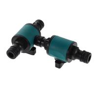 FONDOTIN 2 pièces Raccord Rapide avec Vanne à Levier pour Tuyau Arrosage Connecteur à Extrémité Femelle Valve de Régulation Intégrée Facile à Installer pour Jardin et Irrigation