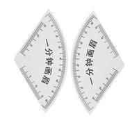 FONDOTIN 2 Pièces Règles de Dessin Sourcils PVC Guide de Maquillage Précise pour Stylisme Permanent et Mise Forme des Sourcils