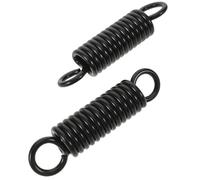 FONDOTIN 2 Pièces Ressort Extension pour Chaise Suspendue Ressort à Crochets Noir Absorption des Chocs pour Balancelle Garçon Fille Kit de Fixation pour Hamac et Balancelle de Véranda