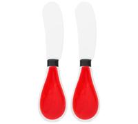FONDOTIN 2 pièces Spatule Beurre et Fromage Céramique Ustensile de Cuisine Léger et Ergonomique pour Tartiner Beurre Fromage et Confiture Pratique