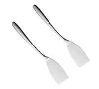FONDOTIN 2 pièces Spatule Inox pour Cuisson Steak et Burger Ustensile Cuisine Robuste et Accessoire Multifonction pour Barbecue et