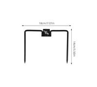 FONDOTIN 2 Pièces Support de Poteau Extérieur Robuste Stabilisateur de Piquet de Jardin Polyvalent avec Crochet Décoratif pour Drapeaux Parasols et Lampes Compatible Tubes