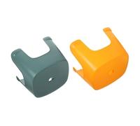 FONDOTIN 2 pièces Tabouret Plastique Petit Marchepied Antidérapant Léger pour Garçon Fille Tabouret de Salle de Bain Compact et Portable Jaune et Vert
