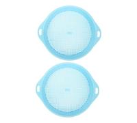 FONDOTIN 2 pièces Tamis de Sol Jardin Plastique Rond Outil de Tamisage pour Bonsaï et Plantes Grasses Élimination des Cailloux et Débris Tamis Léger pour Sol Fin et Sain