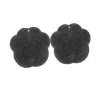FONDOTIN 2 pièces Tapis de Massage Silicone Antidérapant pour de Gommage et Dos avec Ventouses Nettoyage Doux Peau Morte Accessoire Bain Ergonomique pour Soins Personnels