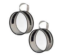 FONDOTIN 2 Pièces Trousse de Maquillage Transparente Round Sacs Cosmétique Étanches pour Voyage et Rangement