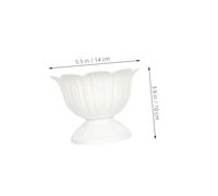 FONDOTIN 2 Pièces Urn Planters for Outdoor Plants Plastic Hydroponic Flowerpots for Balcony Gardening Succulents Herbs and Compact Spaces