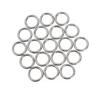 FONDOTIN 20 Pièces Anneaux Ouverts Alliage de Zinc Anneaux Brisés Porte Clés Résistants Corrosion Bagues de Fixation pour Création de Bijoux et Accessoires Dimensions