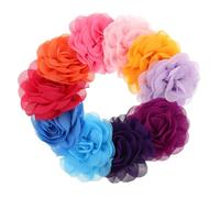 FONDOTIN 20 Pièces Chiffon pour Colliers de Chien Accessoires Floraux Ajustables pour Chiens et Décoration et Résistante Décoloration
