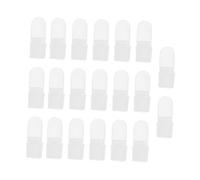FONDOTIN 20 pièces Couvre-Vernis à Ongles Transparents Outils de Manucure Pratiques pour Femmes Protection Anti-rayures pour Ongles Fraîchement Vernis Accessoires DIY pour Nail Art