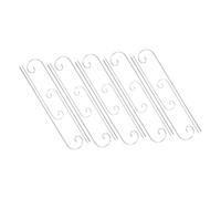 FONDOTIN 20 Pièces Crochets Shepherds Hook Argentés pour Étiquettes de Plantes Piquets de Jardin avec Pointe Courbée Supports Métalliques pour Marquage Légumes Fleurs Balcon Jardin