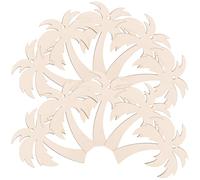 FONDOTIN 20 Pièces de Découpes de Bois Brut de Palmier Tranches de Bois Non Finies pour Artisanat DIY Puces de Graffiti Faites à la Main Ornements Naturels pour Décoration Créative et