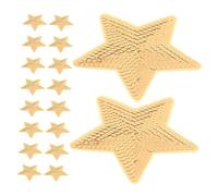 FONDOTIN 20 Pièces Écussons Étoile Thermocollants Sequins pour Vêtements Sacs Appliques Diy Faciles à Poser pour Réparation et Décoration Textile