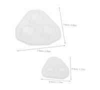 FONDOTIN 20 Pièces Moule Silicone Diamant pour Résine et Époxy Formes Petites et Grandes pour Bijoux DIY Moules Polyvalents pour Création Pendentifs et Artisanat
