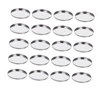 FONDOTIN 20 pièces Palette de Maquillage Vide Ronde Magnétique pour Fards à Paupières DIY Plateau de Rangement Cosmétique Léger pour Organisation et Création Personnalisée