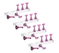 FONDOTIN 20 pièces Présentoirs Ongles Support Pratique Plastique pour Entraînement Doigt Outil Nail Art pour Débutants et Salons