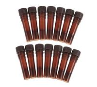 FONDOTIN 20 Pièces Tubes de Prélèvement Bruns pour Échantillons Tubes Plastiques Résistants Lumière et Tests Laboratoire Lot