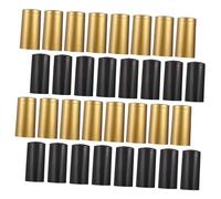 FONDOTIN 200 pièces Capsules Thermorétractables Bouteille de Vin Bouchons Rétractables Étanches Protection Anti-oxydation Lot Noir et Or Chacun