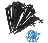 FONDOTIN 20pièces Émetteurs Irrigation avec Piquets De Support Têtes De Asperseur Atomiseur pour Système Irrigation De Jardin Verger