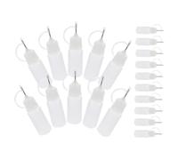 FONDOTIN 20pièces Lot De Flacons Applicateurs De Colle Pre-assemblés Flacons Pipette Souples Pour Diy Précision Et Portabilité Pour Liquides Et Huiles