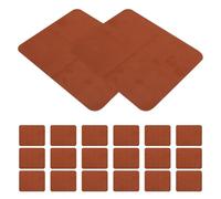 FONDOTIN 24 Pièces Lot de 24 Chiffons Microfibre Marron en Daim Épais, Emballage Individuel, Nettoyant Polyvalent pour Écrans de Téléphones Portables, Lentilles D’Appareils Photo, Lunettes,