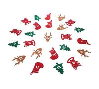 FONDOTIN 24pièces Autocollants De Calendrier De De Feutre Stickers Numéros pour Compte Décoration De Et De Motifs Différents