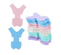 FONDOTIN 25 pièces Brosse à Cils Forme Y Outil de Grafting pour Extension et Lifting des Cils Accessoires Maquillage Yeux pour Courber et Rehausser Kit Multi-couleurs Transparent Vert Rose