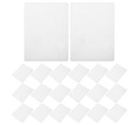 FONDOTIN 25 pièces Étui PVC Transparent Étanche pour Cartes de Visite et Badge de Travail Porte-cartes Portable et Résistant pour Bureau École et Exposition