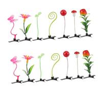 FONDOTIN 28 Pièces Creative Simulation Plant Hair Clips For Bright Barrettes Set With Floral And Leaf Designs Comfortable And Easy To Wear Hairpins For Everyday Decoration