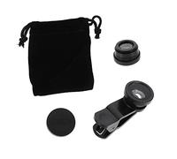 FONDOTIN 2ensembles Lentille De Téléphone avec Clip Objectif Fisheye Macro Et Angle pour Smartphones Et Tablettes Facile à Installer Et Compatible avec Les Appareils