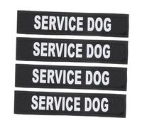 FONDOTIN 2paires Patches Réfléchissants Autocollants pour Gilet De Chien De Décorations Auto-adhésives pour Vêtements De Compagnie Système Identification Service Dog Accessoire