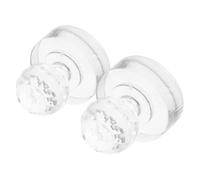 FONDOTIN 2pcs Tampon à Fards à Paupières en Acrylique, Outil Polyvalent pour Blush et Sourcils, Solution Compacte pour Maquillage Précis et Facile à Utiliser