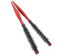 FONDOTIN 2pièces Brosse Ronde De Coiffage Poils De Sanglier Manche Bois Brosse Rouleau Volumisante Pour Brushing Et Démêlage Adaptée Cheveux Fins à Épais