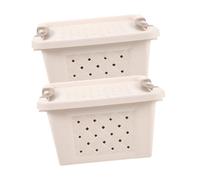 FONDOTIN 2pièces Cage De Transport pour Hamster Boîte De Transport pour Petit Animal pour Animal De Voyage