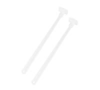 FONDOTIN 2pièces Grattoir à Bouteille Spatule Longue Pour Confiture Et Sauce Outil De Cuisson Pratique Lot De Blanc