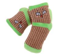 FONDOTIN 2pièces Jouets à Squeaker Peluche pour Chiens Forme De Chaussette Jouets à Mâcher Amusants pour Chiots pour Jeu Indépendant Et Exercice