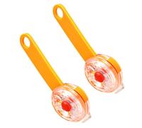 FONDOTIN 2pièces Pendentifs Lumineux pour Chiens Colliers LED Rechargeables USB Accessoires De Sécurité pour Animaux pour Sorties Et Photos Famille