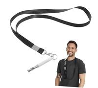 FONDOTIN 2pièces Sifflet De Dressage pour Chiens avec Corde Sifflet Sonore pour Éducation Canine Blanc