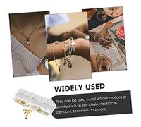 FONDOTIN 3 boîtes Décorations Manucure DIY Boîtes Ornements Ongles Résistants pour Résine Bijoux Personnalisés Nail Art