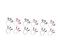 FONDOTIN 3 Pièces Bandeaux Cheveux Femme Question et Point Accessoires Originaux pour Fête Costume et Photo Tête et Créatif pour Halloween et