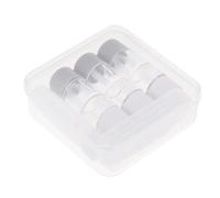FONDOTIN 3 Pièces Boîte de Rangement pour Lentilles de Contact avec Étuis Transparents Bouteille Pince à Épiler Kit Pratique et Durable pour Transport Facile des Lentilles
