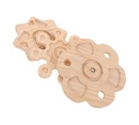 FONDOTIN 3 Pièces Jouets pour Chinchilla et Lapin Bois Moulins à Vent Rotatifs avec Roulements Jouets à Ronger Naturels pour Souris Hamsters et Perroquets Accessoires de Cage pour Soin