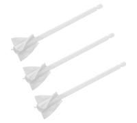 FONDOTIN 3 Pièces Lot de Pales Mélangeuses Réutilisables pour Résine Époxy Accessoires pour Malaxeur Électrique Pagaies de Mélange Plastique Résistant pour Bétonnière et Projets de Résine