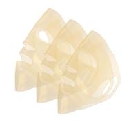 FONDOTIN 3 Pièces Masque Visage Silicone Réutilisable pour Feuille de Masque Couverture de Doré Confortable et Étanche pour Soins Peau Ajustable et Lavable