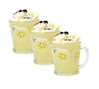 FONDOTIN 3 Pièces Mini-Tasse De Boissons Fruits Mini Accessoires De Boisson Maison Modèle Maison Faire Semblant De Jouer des à Café Résine Réutilisable