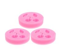 FONDOTIN 3 pièces Moule Silicone Cerise pour Fondant Chocolat Pâte à Sucre Moule Fruit Réaliste Réutilisable pour Décoration Gâteau Cupcake Bonbons Argile Polymère