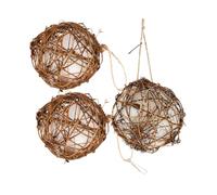 FONDOTIN 3 pièces Nichoirs à Suspendre pour Matériau de Nidification Mangeoire Doiseaux Dextérieur pour Jardin et Cour Créatif pour Amoureux des Oiseaux