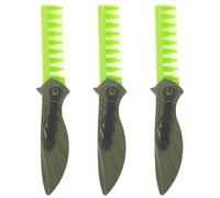 FONDOTIN 3 Pièces Peigne Pliant pour Homme Peigne à Dents Larges pour Cheveux Bouclés Barbe et Moustache Portable pour Coiffure et Voyage Quotidienne